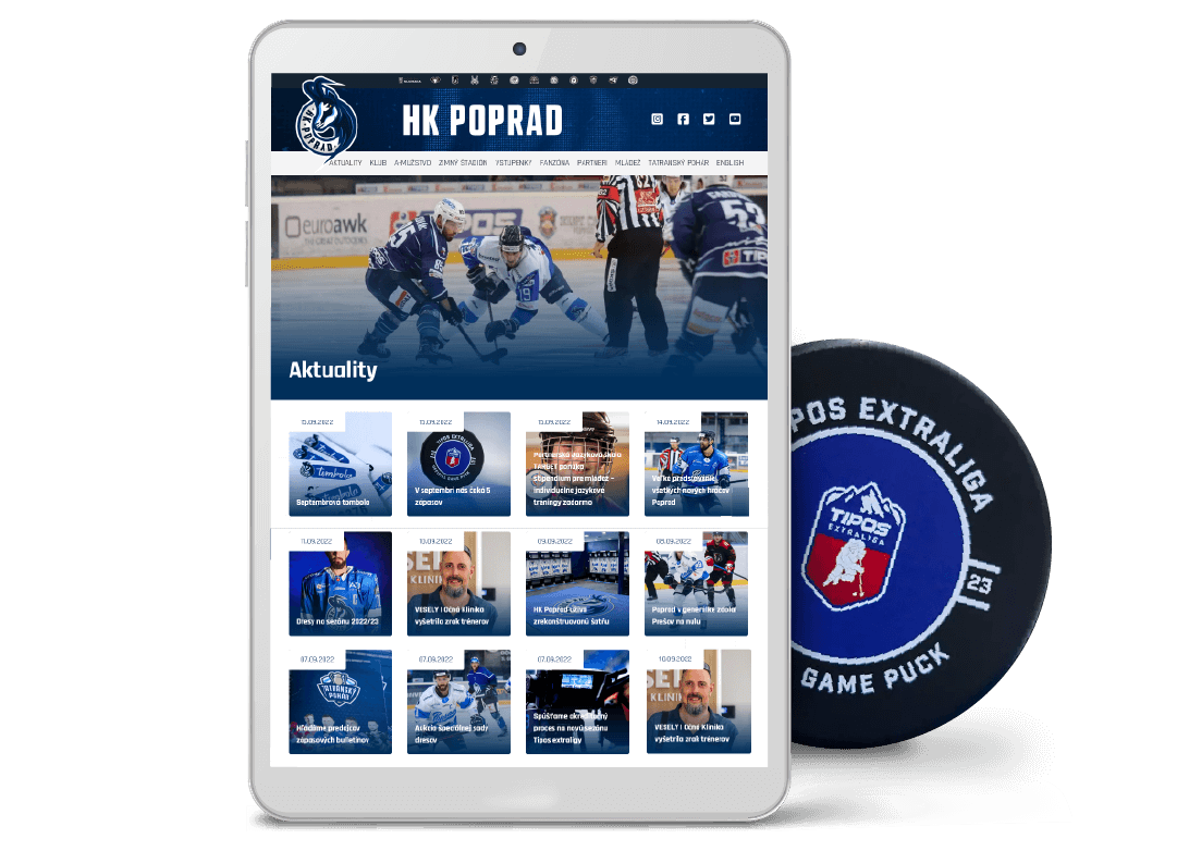 New website on a phone