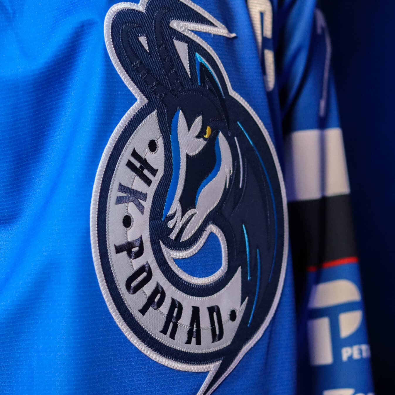 Hockey Club Poprad logo on a dress